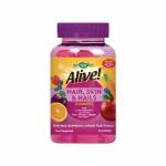  Alive! دعم صحة الشعر، والبشرة، والأظافر مع الكولاجين والبيوتين، نكهة الفراولة، 60 قرص للمضغ, fig. 1 