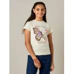  Butterfly print T-shirt with a crew neck, short sleeves, fig. 1 