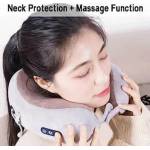  U-shape travel electric neck massager pillow, fig. 1 