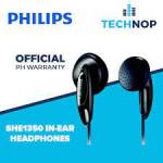  Philips SHE1350/00 black in-ear headphones, fig. 1 
