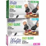  Reflex Winlyex Cheff Glove Powder-Free Black Gloves L - Xl Size 50 pcs, fig. 1 