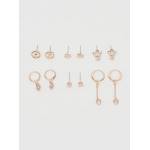  Set of 6 - Studded Earrings with Pushback Closure, fig. 1 