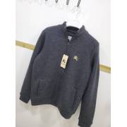  Burberry Men's Zip Up Sweater - Dark Gray, fig. 1 