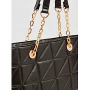  Quilted Handbag with Metallic Twin Handles and Magnetic Snap Closure, fig. 4 