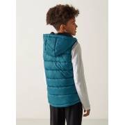  Quilted Zip Through Gilet with Hood and Pockets - Blue, fig. 4 
