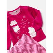  Kitty Printed Velour Long Sleeves T-shirt and Pyjama Set, fig. 2 