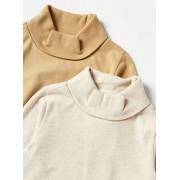  Set of 2 - Solid Turtle Neck T-shirt with Long Sleeves, fig. 4 