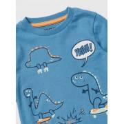  Dinosaur Print Long Sleeves T-shirt with Round Neck, fig. 2 