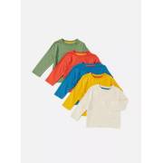  Set of 5 - Solid Round Neck T-shirt with Long Sleeves, fig. 1 