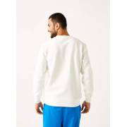  Ribbed Sweatshirt with Long Sleeves and Crew Neck - Cream, fig. 5 