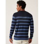  Striped Crew Neck Sweater with Long Sleeves - NAVY, fig. 5 