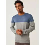  Dual-Tone Sweater with Long Sleeves and Crew Neck, fig. 4 