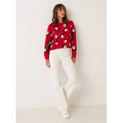  All-Over Mickey Mouse Print Sweatshirt with Long Sleeves and Crew Neck, fig. 1 
