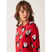  All-Over Mickey Mouse Print Sweatshirt with Long Sleeves and Crew Neck, fig. 4 