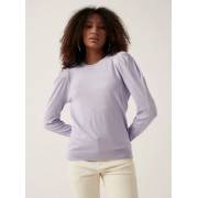  Textured Sweater with Crew Neck and Long Sleeves - PURPLE-MEDIUM, fig. 4 
