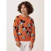  All-Over Mickey Mouse Intarsia Knit Sweater with Long Sleeves, fig. 1 