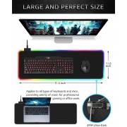  Mouse Pad - for professional gaming mouse and keyboard, luminous, water and cut resistant - large size, fig. 13 