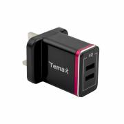  Temax phone charger - U2 - black - 28W, fig. 1 