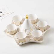  Ceramic Tea Cup Set with Tamriya and Cesar - 8 Pieces (AZ-7374), fig. 1 