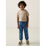  Solid Stretch Jog Pant with Drawstring Closure and Pockets - BLUE, fig. 1 
