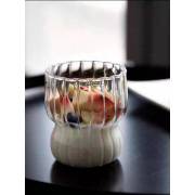  Striped Ribbed Glass Mug - 350ml (AZ-1379), fig. 1 