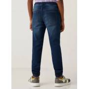  Solid Jeans with Drawstring Closure and Pockets - blue, fig. 3 