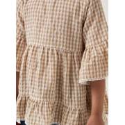  Checked Round Neck Top with Ruffles and Button Closure, fig. 4 