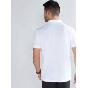  A solid, fade-resistant, short-sleeved polo shirt, fig. 2 