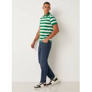  Striped polo shirt with short sleeves and a button closure, fig. 4 