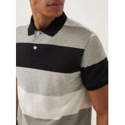  Striped polo shirt with short sleeves and a button closure, fig. 3 
