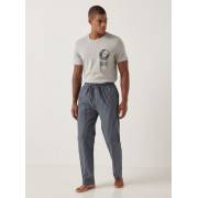  Striped pajama pants with drawstring closure and pockets, fig. 3 