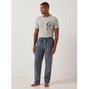  Striped pajama pants with drawstring closure and pockets, fig. 1 