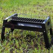  Portable foldable charcoal grill, fig. 2 