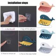  Dolphin shaped adhesive soap stand, two layers, detachable, fig. 5 