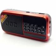  راديو رقمي محمول JOC راديو FM، يعمل بالبطارية وصوت ثلاثي الأبعاد قوي جدًا وإشارة ممتازة (موديل-H798BT) اللون (أحمر وأسود) - بلوتوث - منفذ ذاكرة - USB, fig. 6 