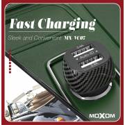  شاحن هاتف لسيارات من موكسوم -MX-VC07  منفذين شحن سريع 2.4A مع اضاءة ضمان لمدة عام, fig. 2 
