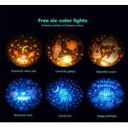  مصباح بروجكتر ضوئي متحرك ليلي 6 أشكال إضاءة محمول من لاكي رابيت, fig. 5 