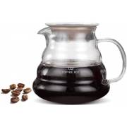  وعاء قهوة مقطرة زجاج حراري مقلم بيد - 500 مل, fig. 1 