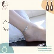 Silver plated pearl anklet, fig. 1 