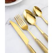  Cutlery set with marble handles - gold - 24 pieces, fig. 2 