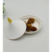  Ceramic date serving bowl with gold line lid (AZ-1254), fig. 1 