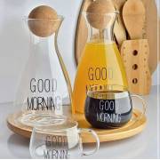  GOOD MORNING GLASS JACK WITH WOODEN STOP - 1500 ML - AZ-2016, fig. 1 