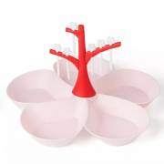  A plastic sweets dish consisting of 5 boxes in the shape of a tree, fig. 7 