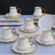  Cups set with gold decorative edges - 12 pieces, fig. 1 