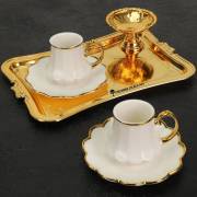 Cups set with gold decorative edges - 12 pieces, fig. 6 