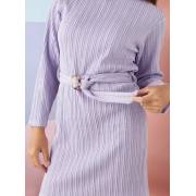  Textured Belt Dress - Purple, fig. 4 