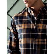  Checked flannel shirt with button collar - brown, fig. 3 