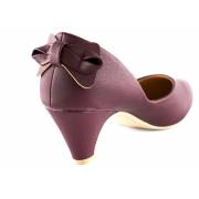  Heels shoes - hepatic with shine, fig. 2 