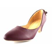  Heels shoes - hepatic with shine, fig. 3 