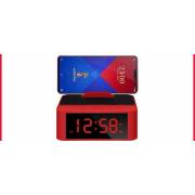  5in1 - pure sound MP3 + clock + alarm + mobile stand + radio - red color, fig. 2 